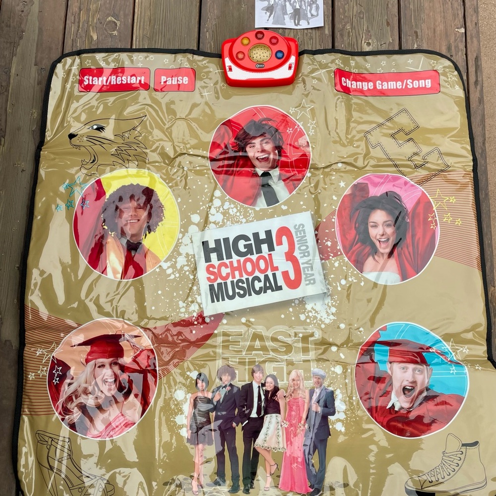 Disney High School Musical 3 Interactive Dance Mat - Red and Gold